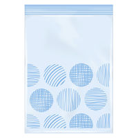 オルディ カラー ジッパーバッグ L(ブルー) 536566 1セット(15枚入)（直送品）