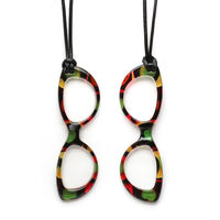 リマーク めがね型ルーペペンダント レッド 82142 1個（直送品）