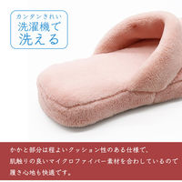 【スリッパ】オクムラマイクロファイバー5本指スリッパ M ライトピンク 1足（直送品）
