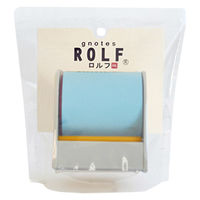 ロルフ シングル ハイスタンダード ディスペンサー付き 50mm幅×10m パステルブルー 1703-0011-0150（直送品）