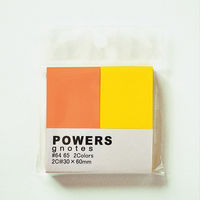 パワーズ 2C 30×60mm 100枚×2色入 オレンジ&ディープイエロー 1335-6465-0030 1セット(1個×10)（直送品）