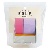 ロルフ デュオ スタンダード ディスペンサー付き 20&30mm幅×10m ディープピンク&パープル 1704-6238-0750（直送品）
