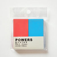 パワーズ 2C 30×60mm 100枚×2色入 レッド&ディープブルー 1335-3661-0030 1セット(1個×10)（直送品）