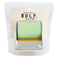 ロルフ シングル ハイスタンダード ディスペンサー付き 50mm幅×10m パステルグリーン 1703-0012-0150（直送品）