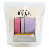 ロルフ トリオ スタンダード ディスペンサー付き 10m ディープピンク&グレー&パープル 1705-6238-0660（直送品）