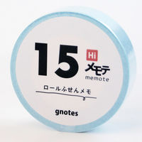 ロール付箋メモ メモテ ハイスタンダード 14.5mm幅×10m パステルブルー 1707-0011-0710 1セット(1個×10)（直送品）