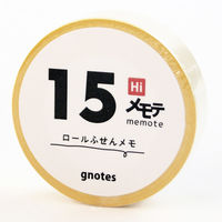 ロール付箋メモ メモテ ハイスタンダード 14.5mm幅×10m パステルイエロー 1707-0013-0710 1セット(1個×10)（直送品）