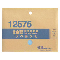 プリントインフォームジャパン ラベルメモ 125×75mm 50枚入 ウルトラブルー 1808-0015-0440 1セット(1個×20)（直送品）