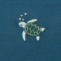 TTC 布のブックカバー 文庫本サイズ ウミガメ SBC038-04 1個（直送品）