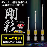 ベッセル ダイヤモンド剛彩段付ビット DG161082 1本（直送品）