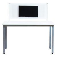 【軒先渡し】林製作所 モニター取り付け スチールデスクトップパネル 幅1000×奥行49×高さ513mm ブラック 1台（直送品）