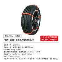 ニューレイトン アイスバーン 緊急脱出用スノーバンド スノーワンショット IB-018 1セット(10本入)（直送品）