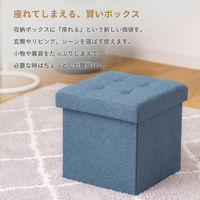 武田コーポレーション コンパクト収納スツール E3-CS30BL 1箱(6個入)（直送品）