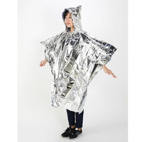 旭電機化成 防災用 アルミポンチョ 120×100cm ABO-093 1個（直送品）