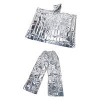 旭電機化成 防災士が考えたアルミポンチョ&アルミパンツセット ABO-096 1個（直送品）