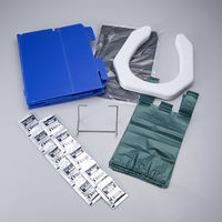 旭電機化成 水で洗える組立式簡易トイレ 10回分 ABO-7010 1S(10個)（直送品）