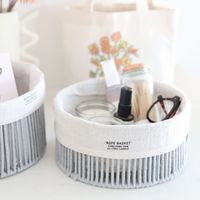 ロープ収納ボックス ラウンド(M) グレー LAKOLE/ラコレ