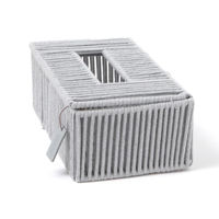 ロープティッシュケース グレー LAKOLE/ラコレ