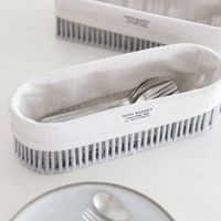 ロープカトラリーケース オーバル グレー LAKOLE/ラコレ