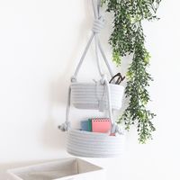 ロープ吊り下げ収納 グレー LAKOLE/ラコレ