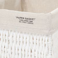 ペーパー収納ボックス(クォーター) アイボリー LAKOLE/ラコレ