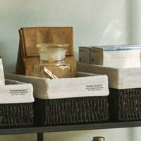 ペーパー収納ボックス(M) グレー LAKOLE/ラコレ