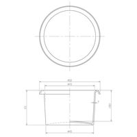 スイコー 飼葉おけ カイバオケ3ガタ 1PC（直送品）
