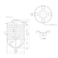 スイコー 埋設タンク AT-2000 1PC（直送品）