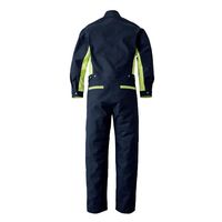 ソルディ 夏ツナギ服 ネイビー×フレッシュグリーン LL SD8200-010-LL 1枚（直送品）