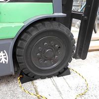 信栄物産 フォークリフト用タイヤ歯止め 4201W 1台（直送品）