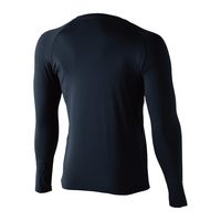 TS DESIGN マイクロフリースロングスリーブシャツ ブラック×チャコールグレー 3L 8625-90-3L 1セット(3枚)（直送品）