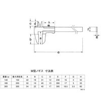 松井精密工業 M型ノギス デップスなし 【MNー30】 MN-30 1個（直送品）