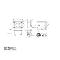 スライドリミットカウンタ 5桁/パネル取付/1回転10進/上下限制御用接点付【SLCー130ー25(I)F】 SLC-130-25(I)F（直送品）