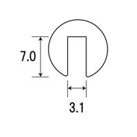 光モール アルミ丸型ジョイナ3 1000mm NO.1224 1セット(10個)（直送品）