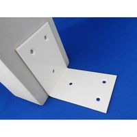 山口安製作所 巾広アングル ホワイト 20個入り YS-112C-90W 1個（直送品）