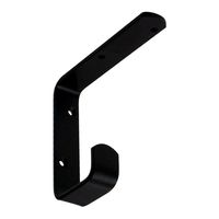 和気産業 石膏ボードにつく棚受 シングル+フック 黒 TK-84 1セット(8個)（直送品）