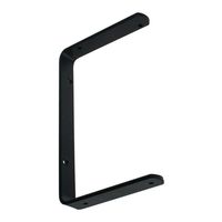 和気産業 石膏ボードにつく棚受 シングル+シングル 黒 TK-86 1セット(7個)（直送品）