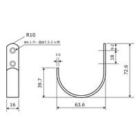 和気産業 バラカラーJフック 60mm ベージュ BH-1304 1セット(11個)（直送品）