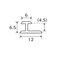 光モール ブラックジョイナー エ型 4mmx1000m NO.2440 1セット(40個)（直送品）