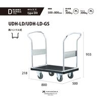 花岡車輌 ダンディ スチール台車 UDH-LD-AC 1UNT（直送品）