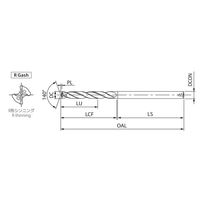 オーエスジー 超硬ドリル ADOXー5D 6(8734600) ADOX-5D-6 1ケ（直送品）