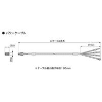 CKD アブソデックス(ABSODEX) パワーケーブル(6m)(部品) AXP-CBLM1-R06 1台（直送品）