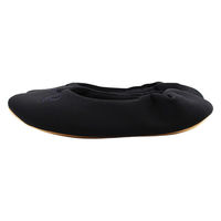 【スリッパ】オクムラ スリッパ ヒール 携帯 M ブラック（直送品）