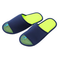 【スリッパ】オクムラ つまんで干せるメッシュスリッパ L ネイビー（直送品）