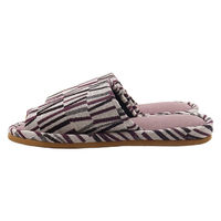 【スリッパ】オクムラ Vジャガード織柄スリッパ M パープル（直送品）