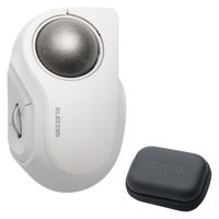 トラックボールマウス 人差し指 34mm ワイヤレス 小型 静音 5ボタン ホワイト M-MT2MRSAWH エレコム 1個（直送品）