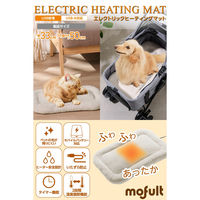 ペットヒーター ホットマット 犬 猫 撥水 洗濯可能 噛み対策メッシュケーブル ベージュ PET-HC01BE エレコム 1個（直送品）