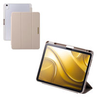 iPad Air ケース 11インチ(M3/M2) マグネット式フラップ グレージュ TB-A25MWVJM3GB エレコム 1個（直送品）