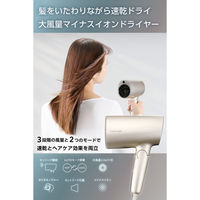 ドライヤー 大風量 速乾 温度センサー 熱ダメージ配慮 マイナスイオン 1300W ゴールド TD713A-N テスコム 1個（直送品）