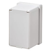 朝日電器 安全コンセントカバー 1連用 ホワイト AN-C01B(W) 1個（直送品）